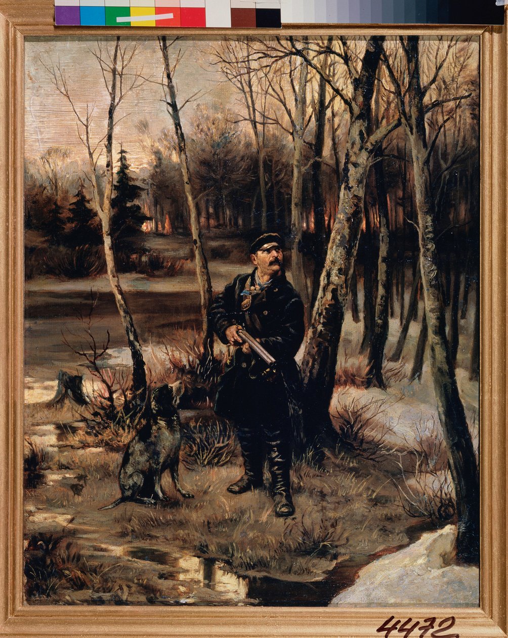 De houtsnipjacht door Illarion Mikhailovich Pryanishnikov
