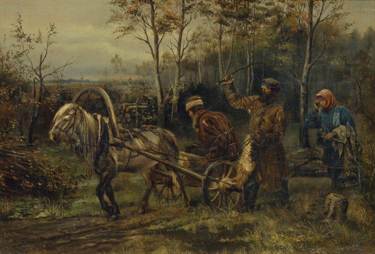 Houtdief door Illarion Mikhailovich Pryanishnikov