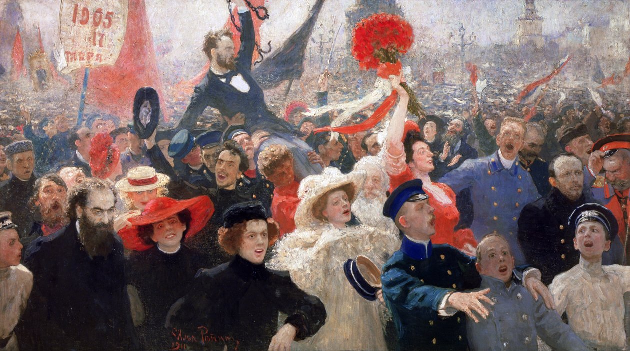 17 oktober 1905 door Ilya Efimovich Repin