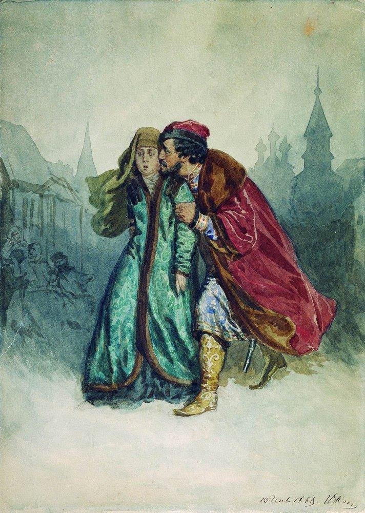 De koopman Kalashnikov door Ilya Efimovich Repin