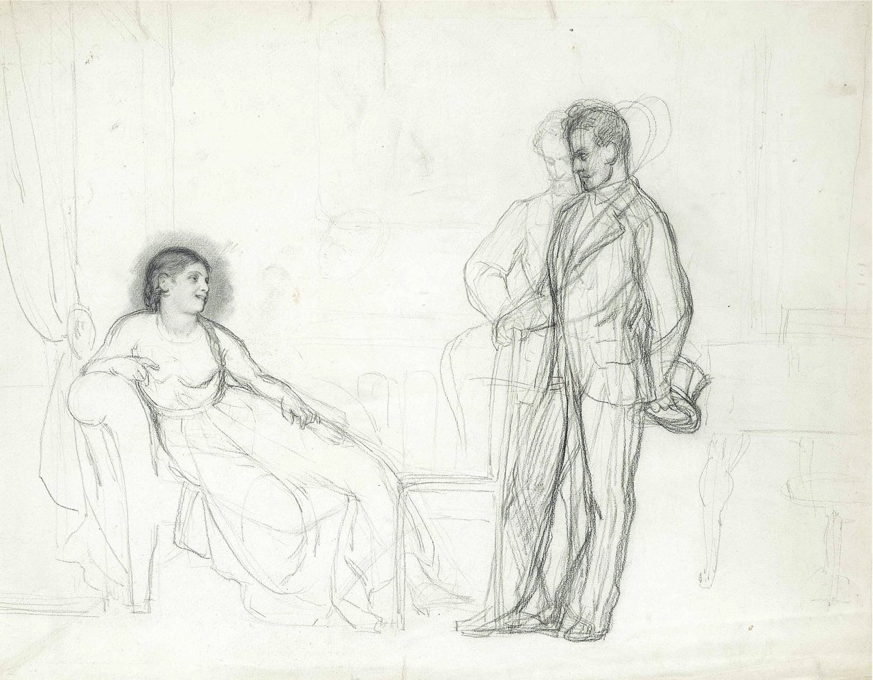 Adelina Patti als Violetta in de opera La traviata door Giuseppe Verdi door Ilya Efimovich Repin