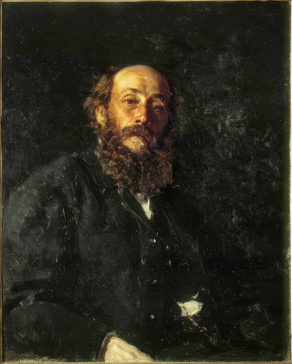 Portret van de Schilder Nikolai Gay door Ilya Efimovich Repin