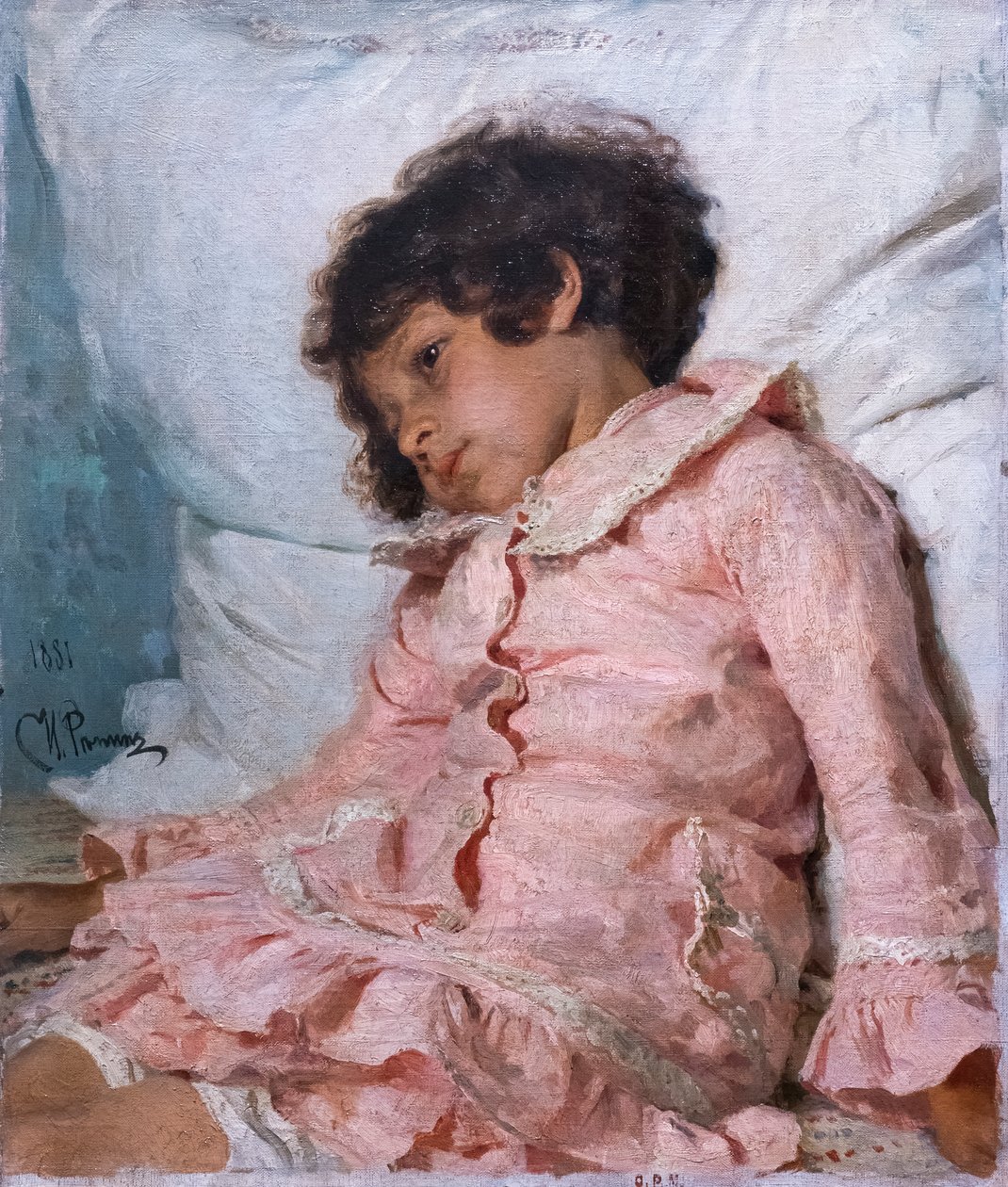 NADIA RÉPINE door Ilya Efimovich Repin