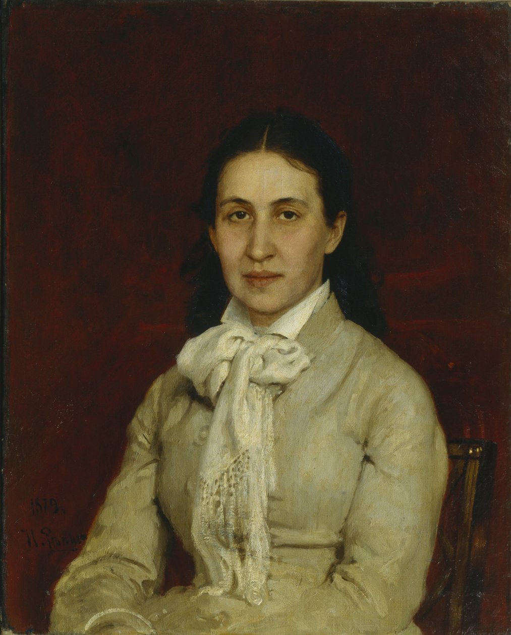 Portret van Yelizaveta Grigoryevna Mamontova 1847-1908, 1878 door Ilya Efimovich Repin