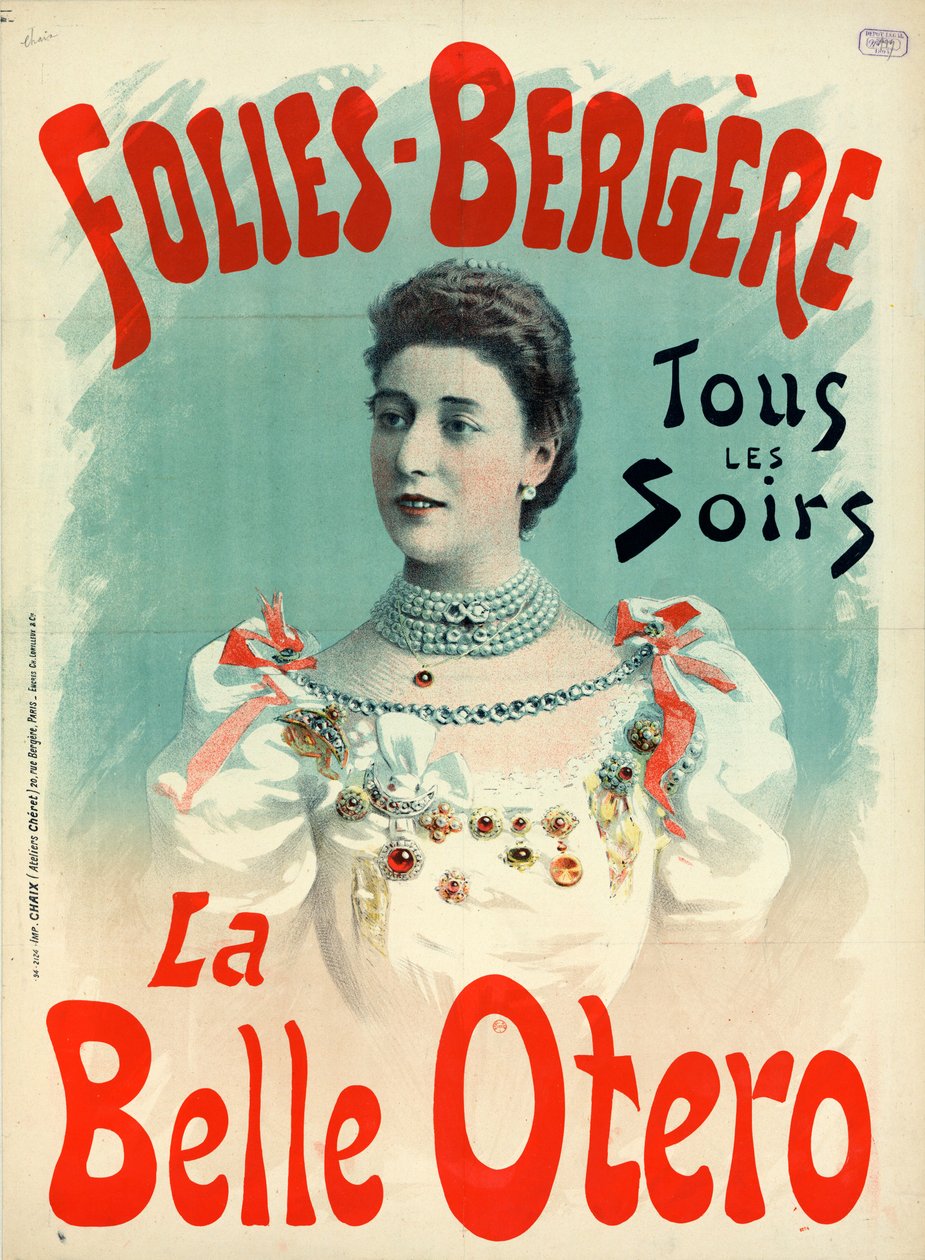 La Belle Otero 1894 door Imprimerie Chaix