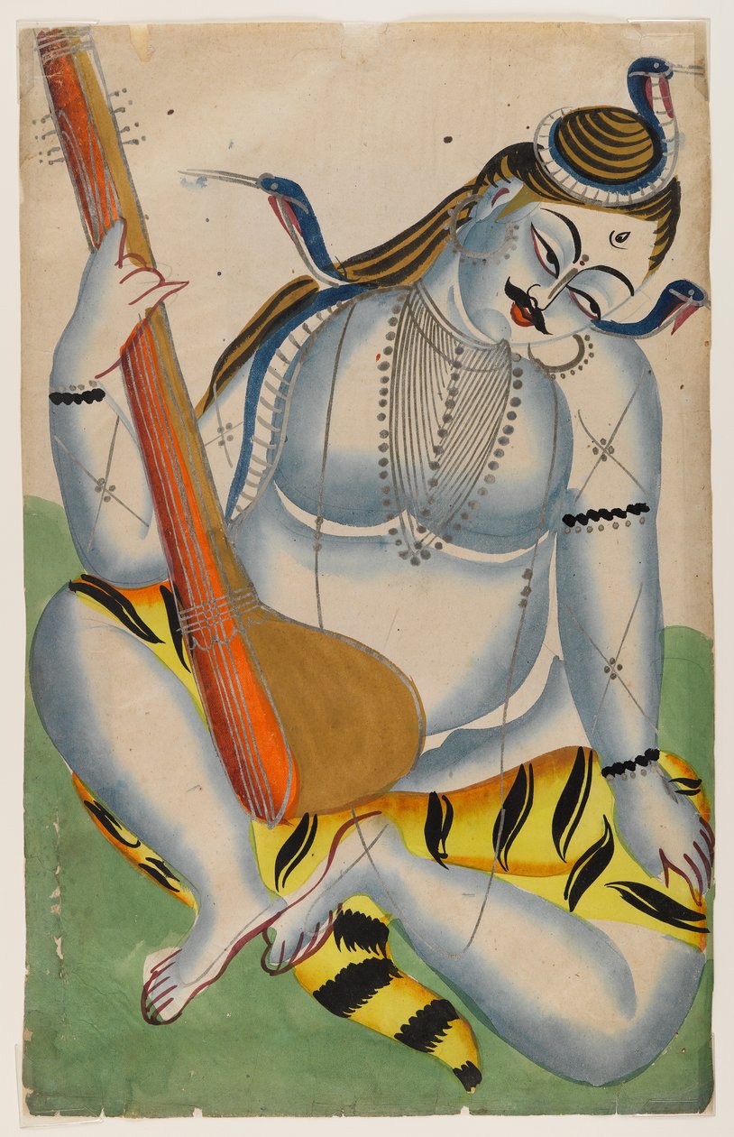 Shiva, Heer van de Muziek, laat 19e-begin 20e eeuw door Indian School