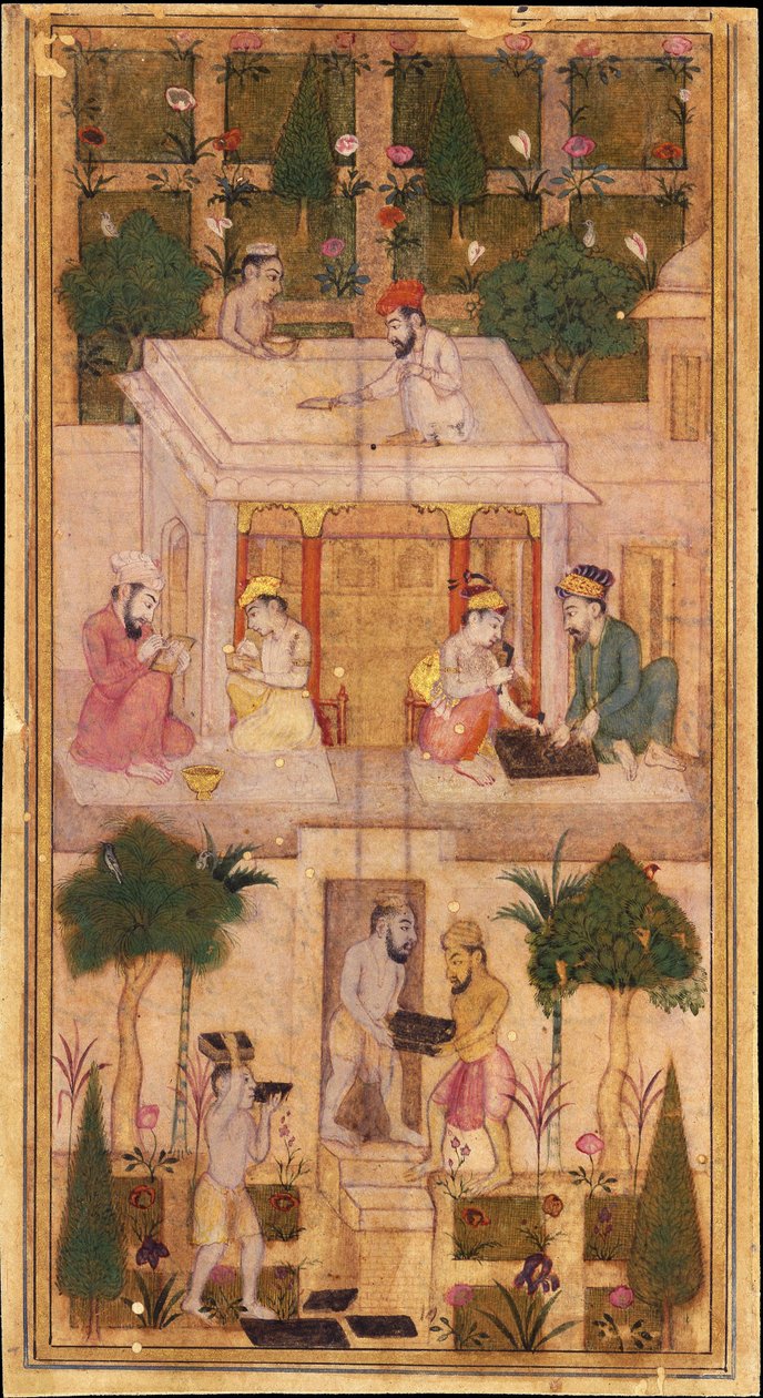 Boeken maken in een tuin door Indian Art