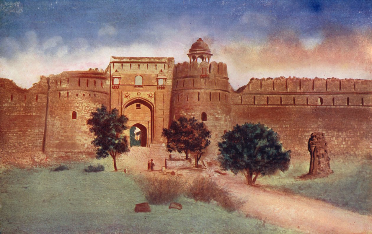 Purana Killa, Oud Fort (kleurenfoto) door Indian photographer