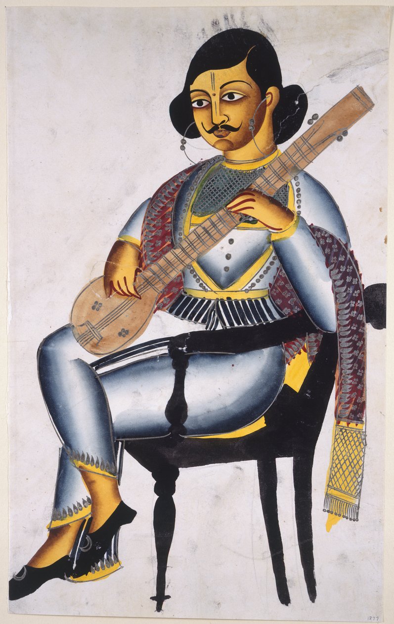 Een Bengaalse muzikant door Indian School