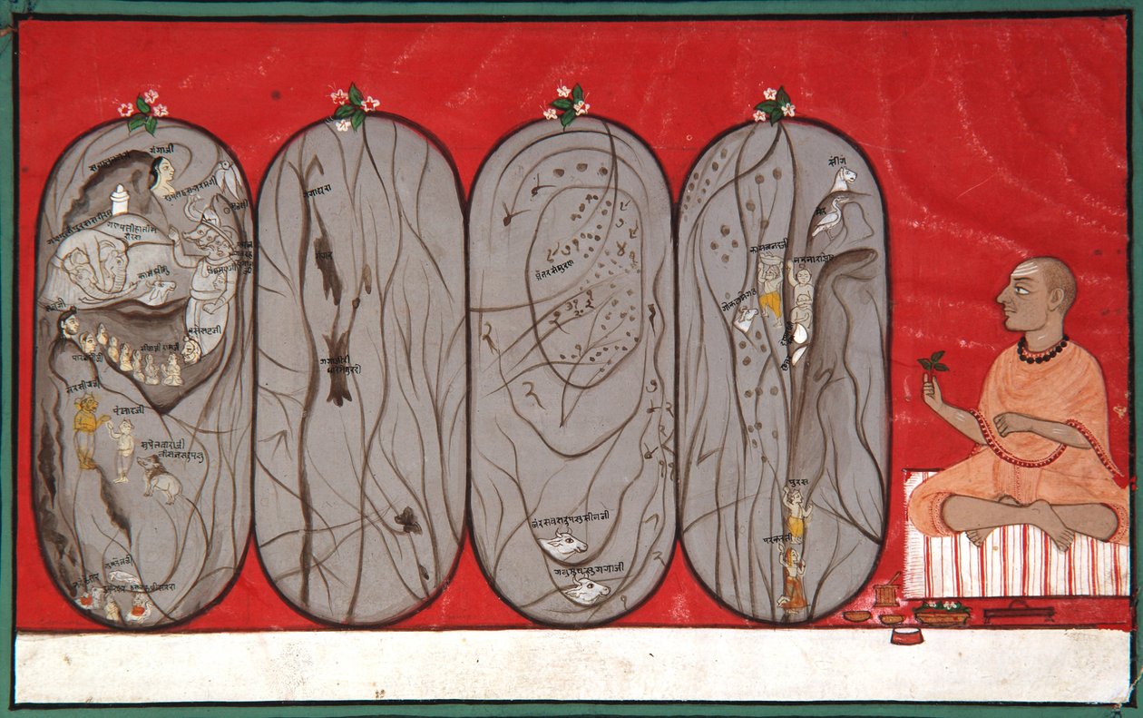 Een pelgrimstocht van de geest, c.1800 door Indian School