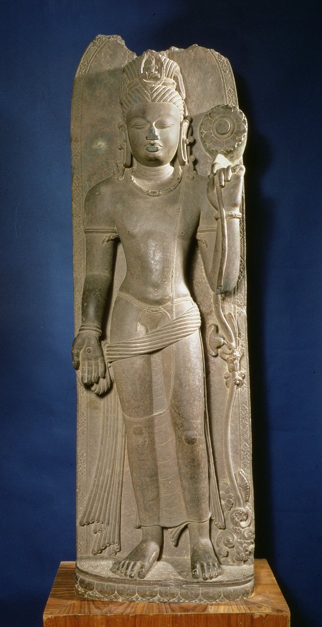 Bodhisattva Padmapani, Nalanda, Bihar, Pala-dynastie door Indian School