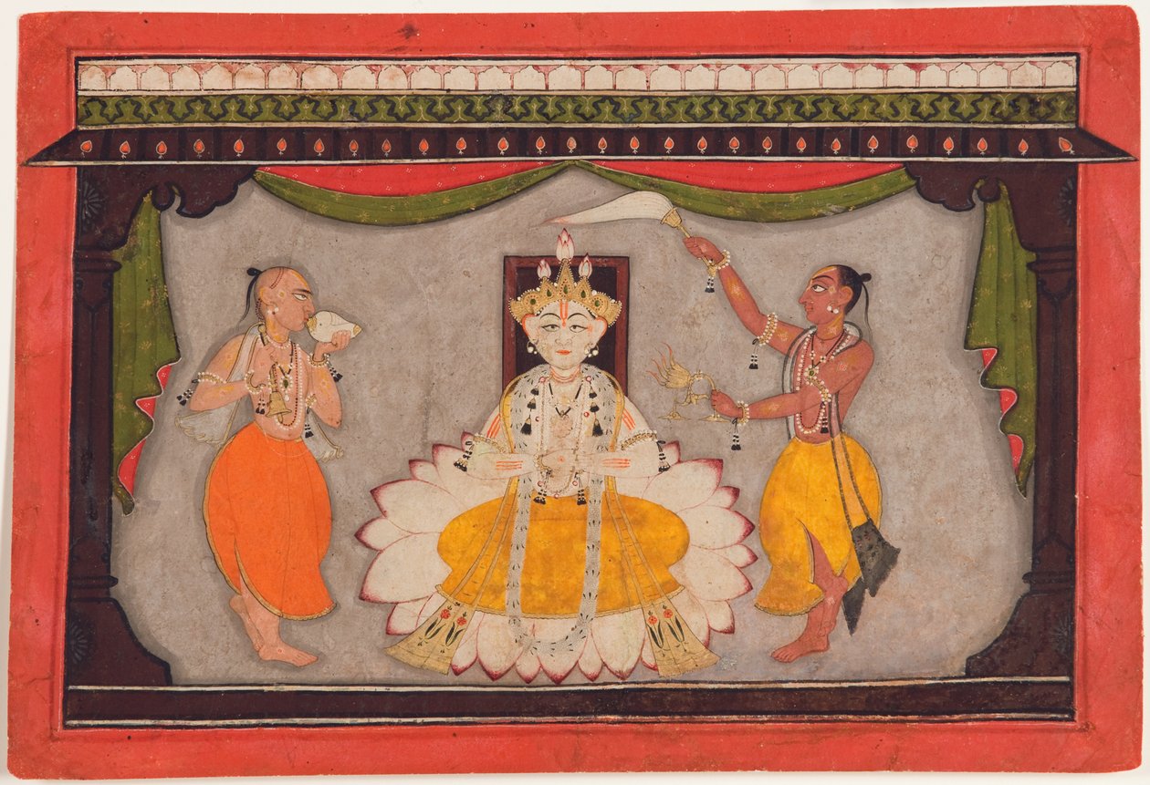 Boeddha avatar van Vishnu, c.1700 door Indian School