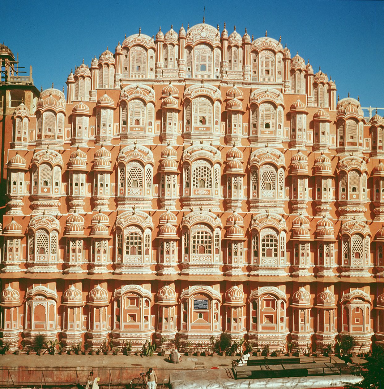 Hawa Mahal (Paleis van de Winden) gebouwd in 1799 door Indian School
