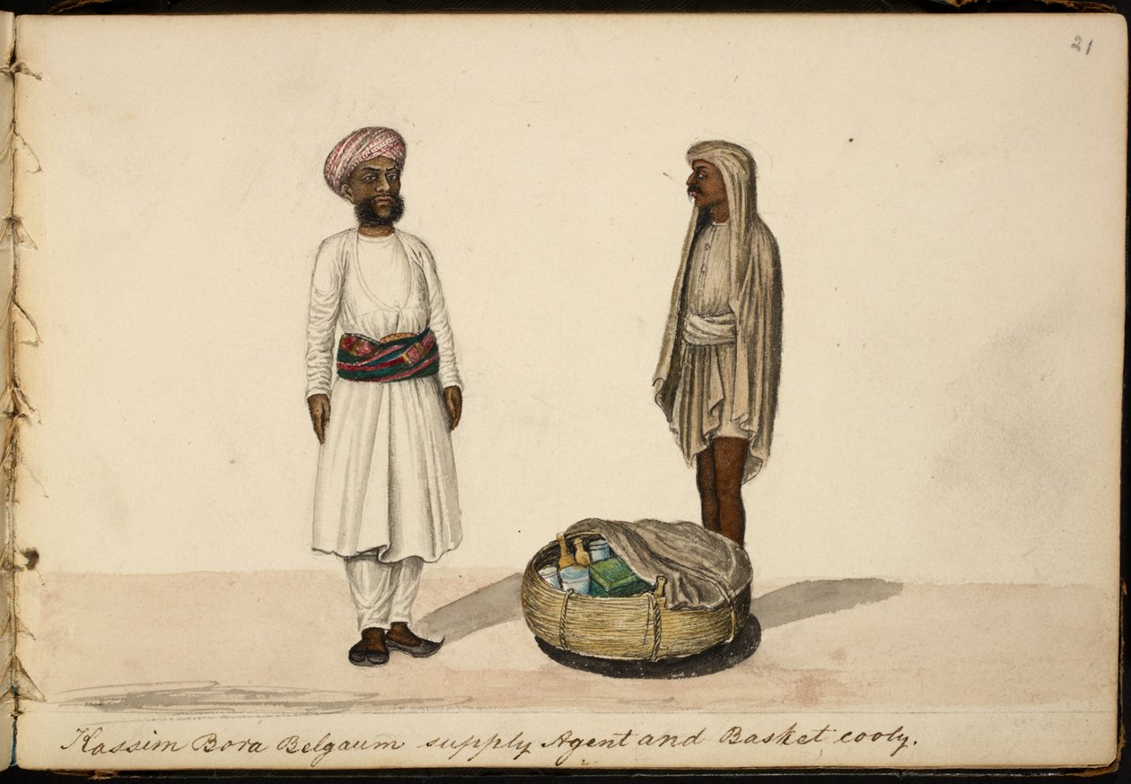 Kassim Bohori, bevoorradingsagent. Belgaum door Indian School