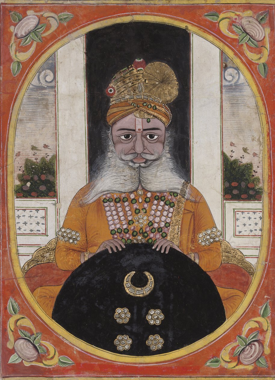 Maharaja Sardar Singh, heerser van Bikaner, 1851-71 door Indian School
