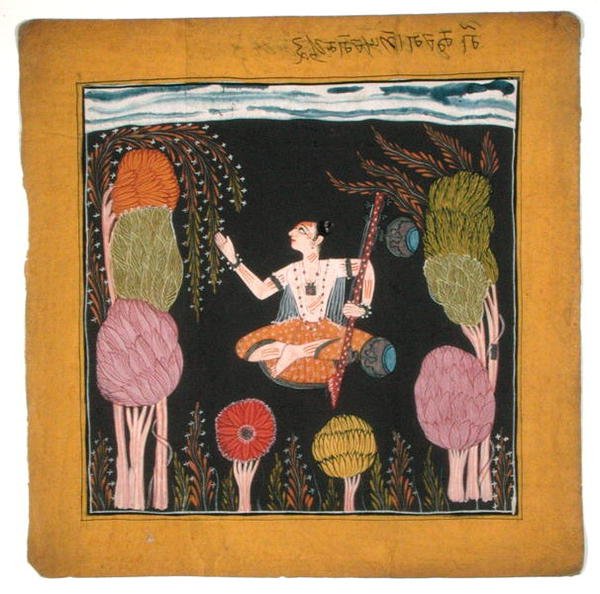 Muzikale modus Goda Raga-Kulu-Pahari, c.1700-10 door Indian School