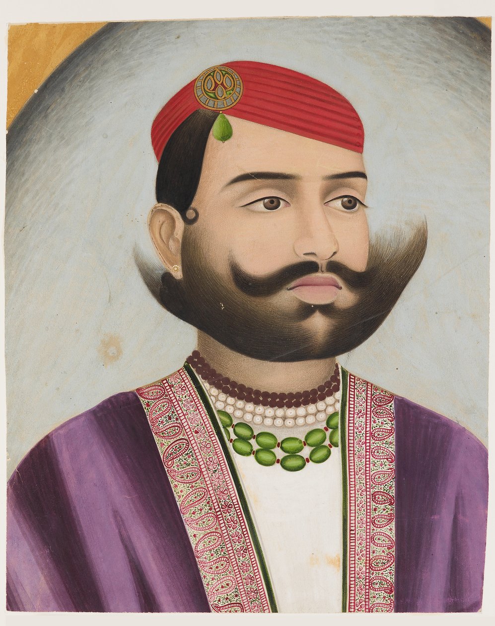 Portret van een man, mogelijk begin 20e eeuw door Indian School