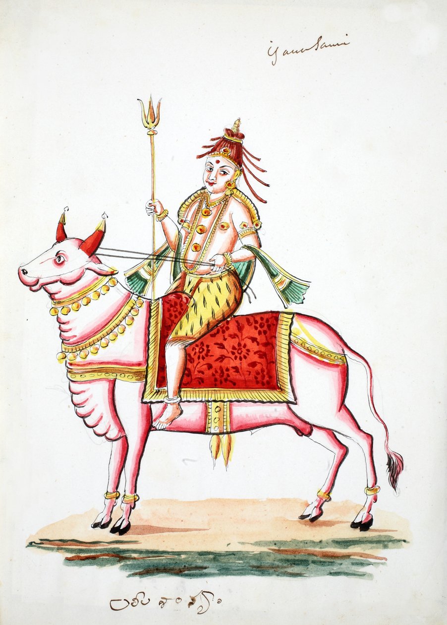 Shiva op de Stier, Nandi door Indian School