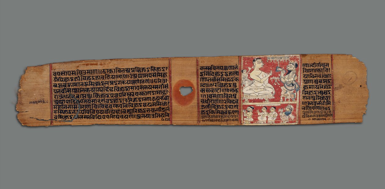 Vimalaprava converseert met Raji en Lakshmi, ca. 1300 door Indian School