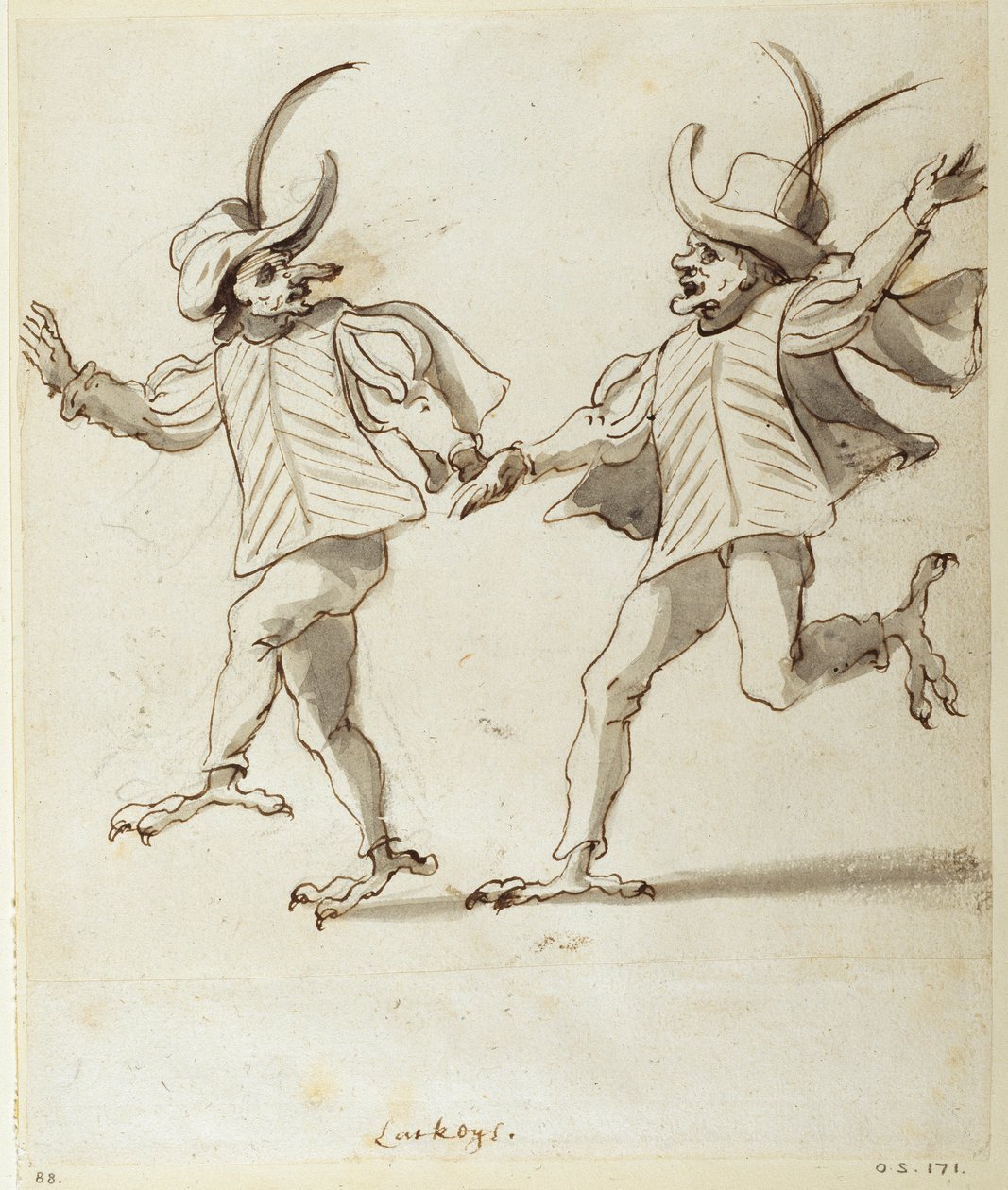 Twee lakeien door Inigo Jones