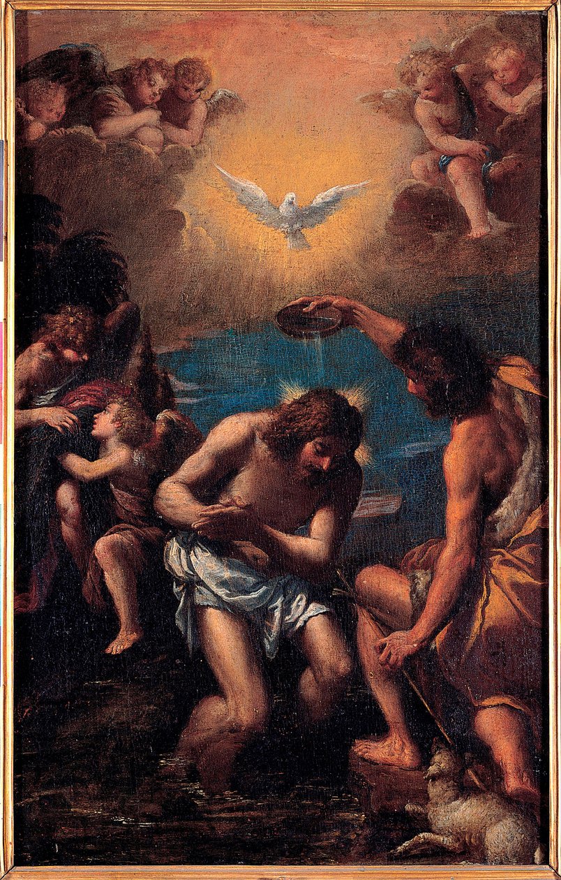 De doop van Christus door Ippolito Scarcella