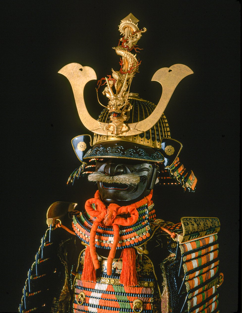 Samurai - Vrouwelijk harnas. Verticale Kam, Ikeda Familie, Hayashibara Museum of Art door Ira Block