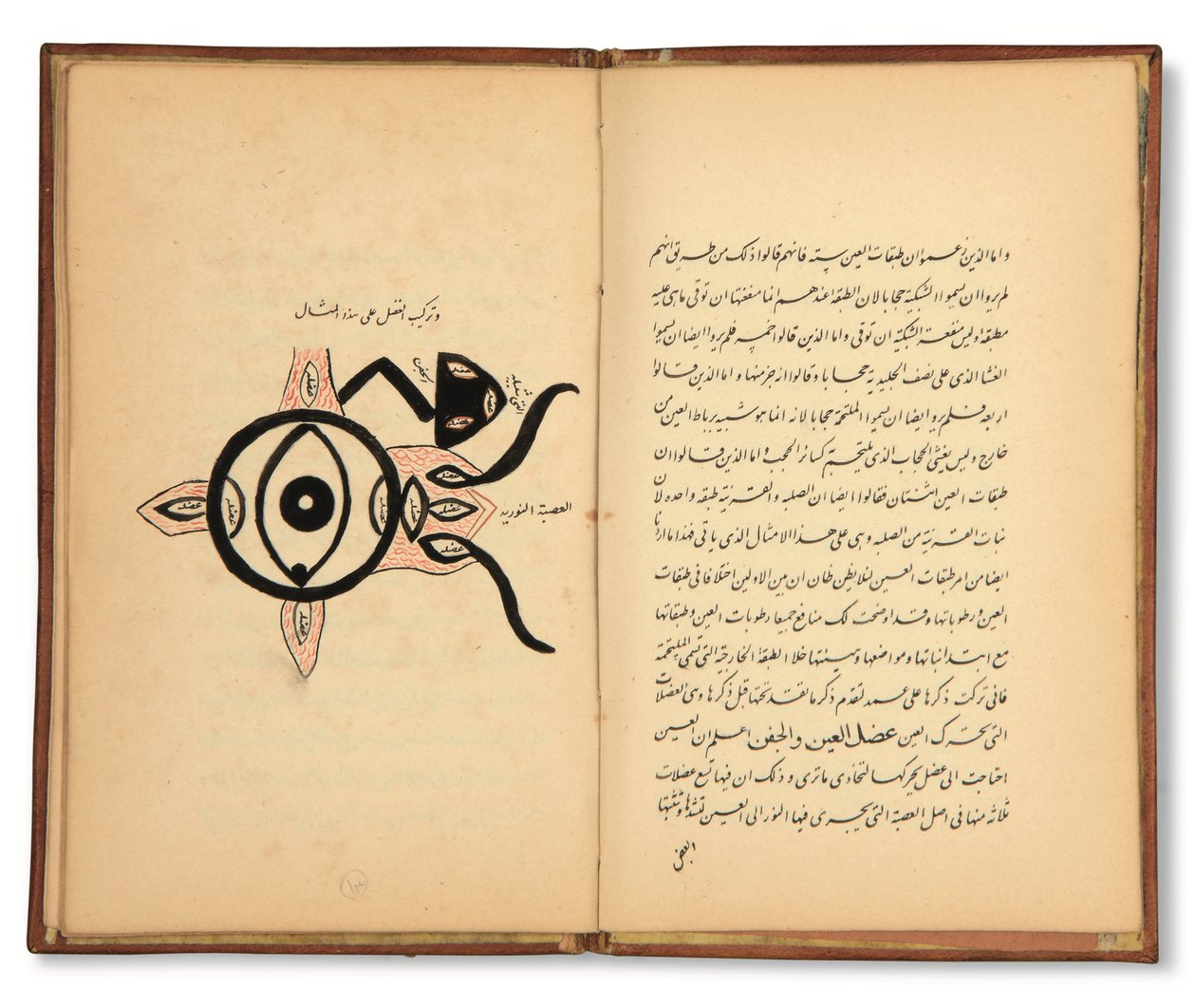 Hunayn Bin Ishaq (geb. 873 n.Chr.): Drie verhandelingen (Maqalat) over oogheelkunde, Qajar, Iran, eerste helft 19e eeuw (inkt op papier) door Iranian School