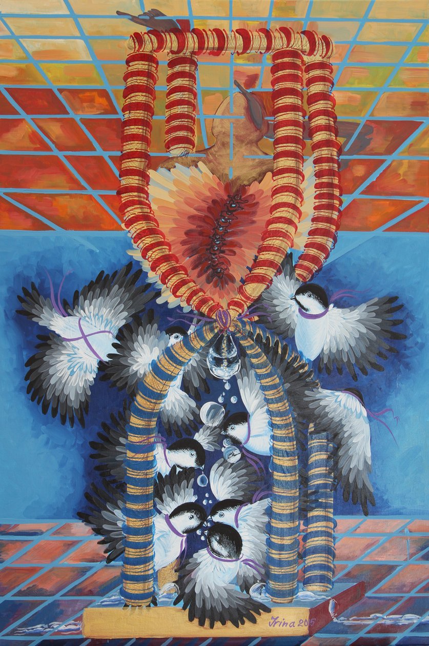 Druppels Chickadees door Irina Corduban