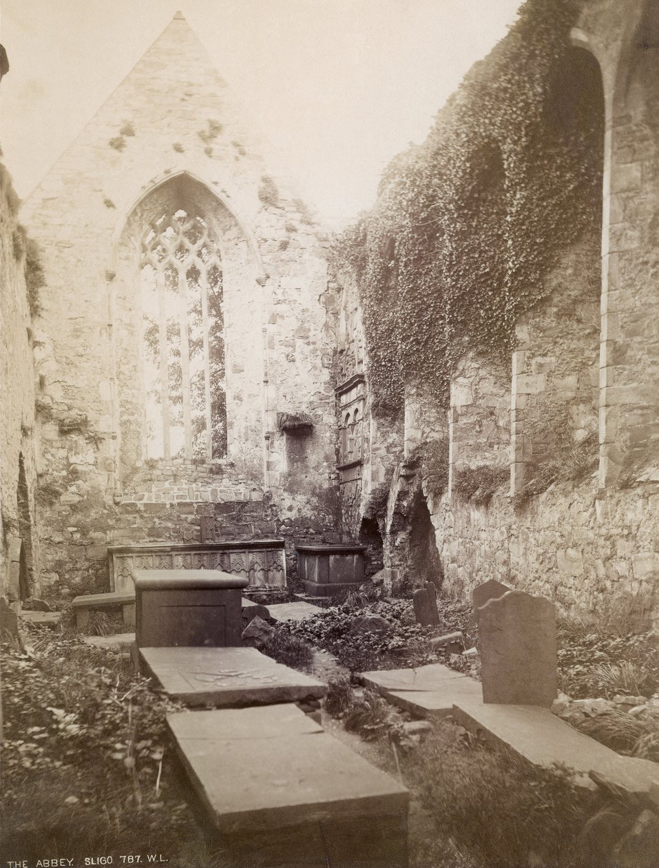 De ruïnes van Sligo Abbey (sepia foto) door Irish Photographer
