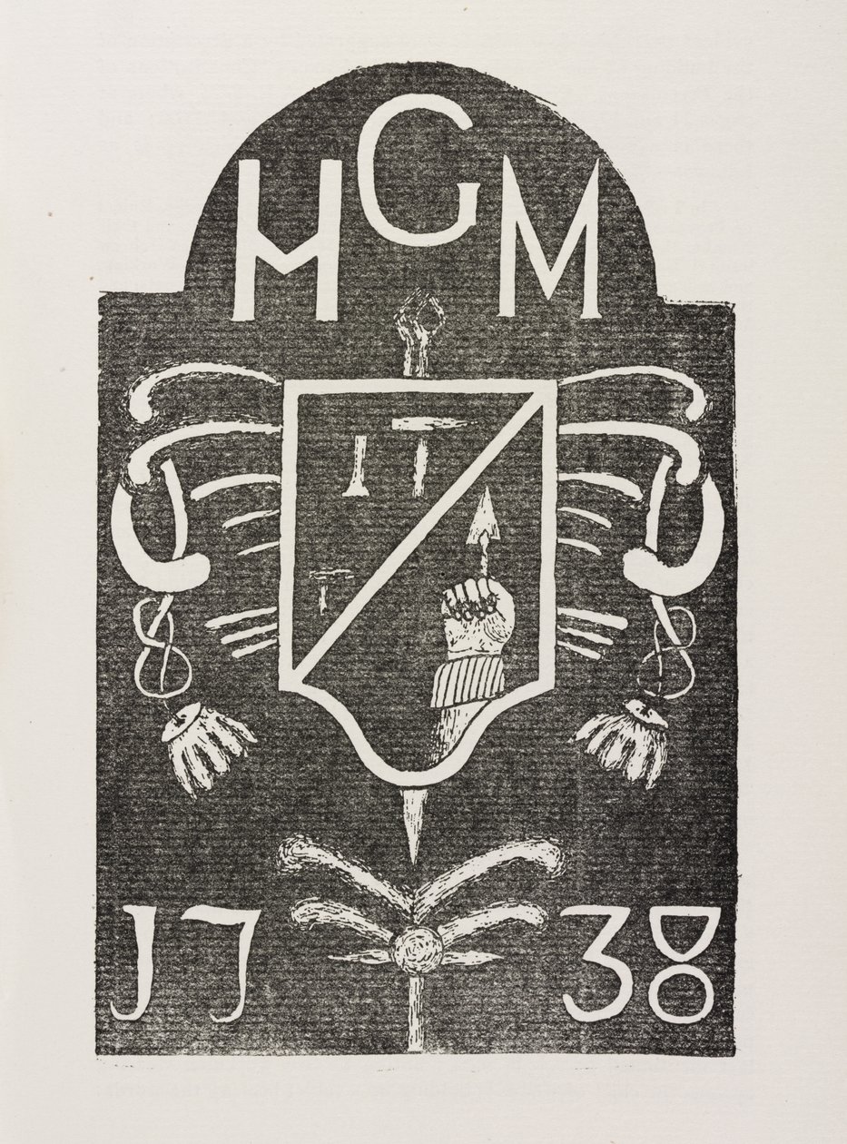 Wrijfafdruk van een hoeksteen met vrijmetselaarssymbolen, gedateerd 1738 door Irish School