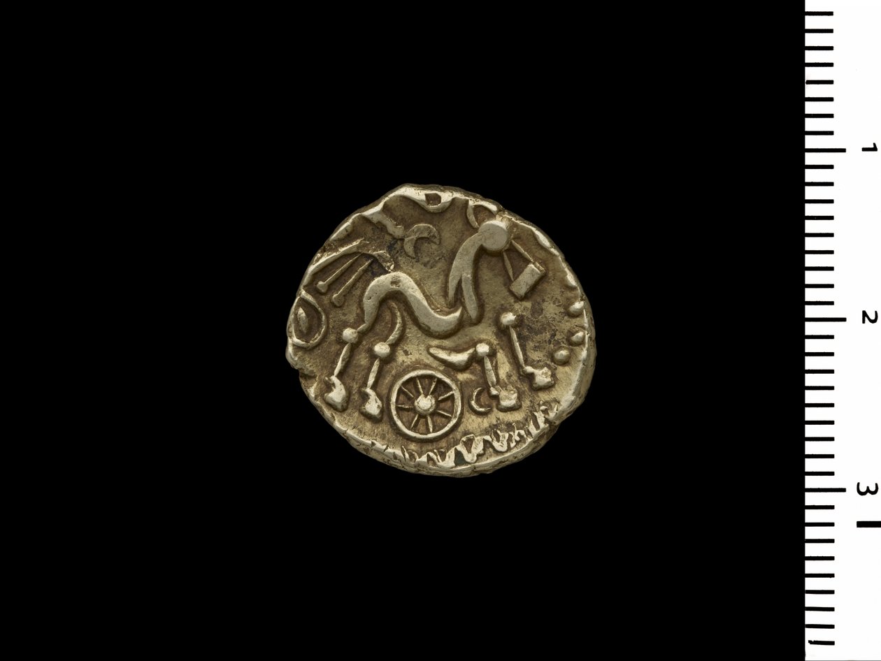 Munt uit de Henley Hoard, ca. 50 v.Chr. (goud) door Iron Age