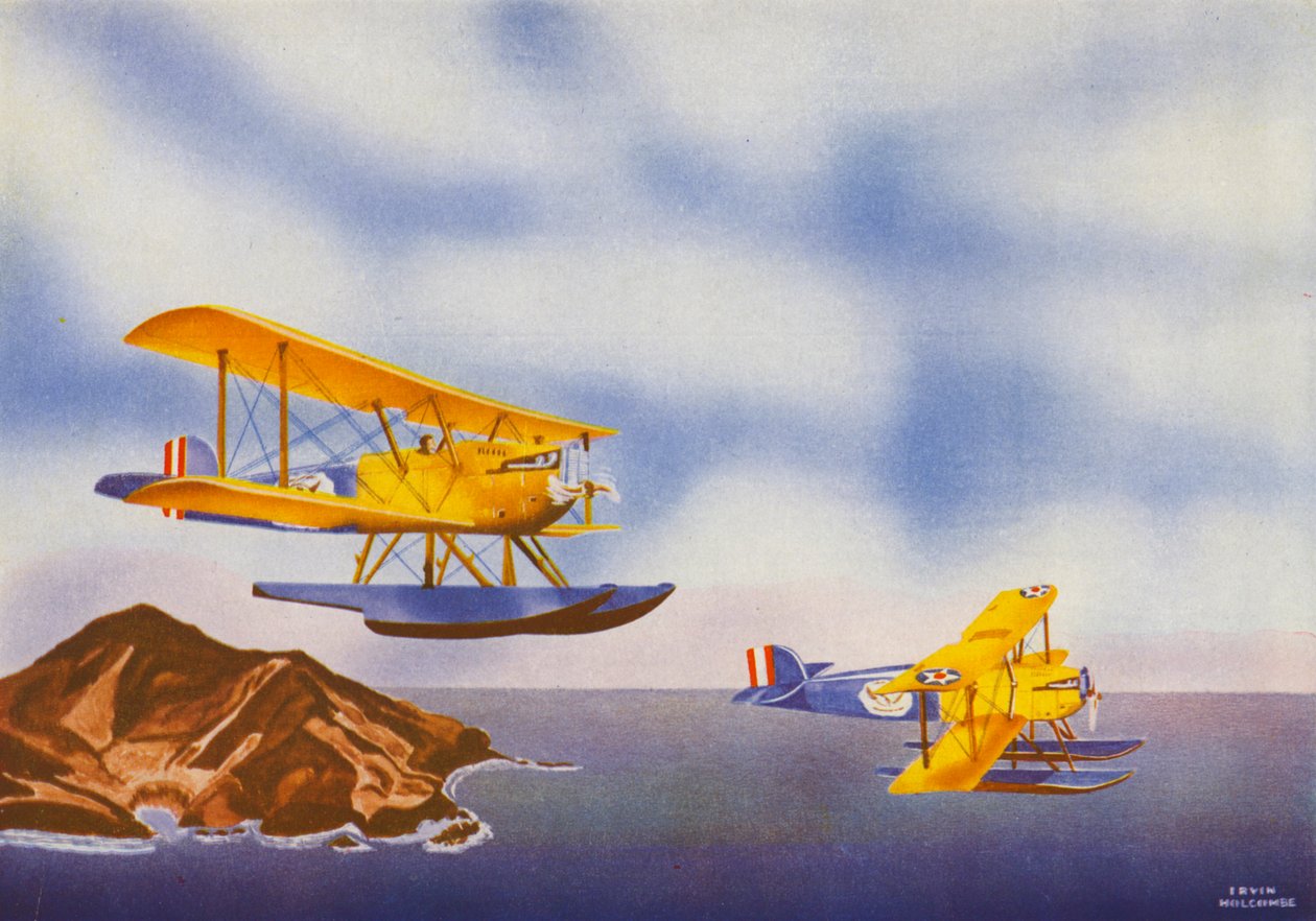 Douglas DWC (kleurenlitho) door Irvin L. Holcombe