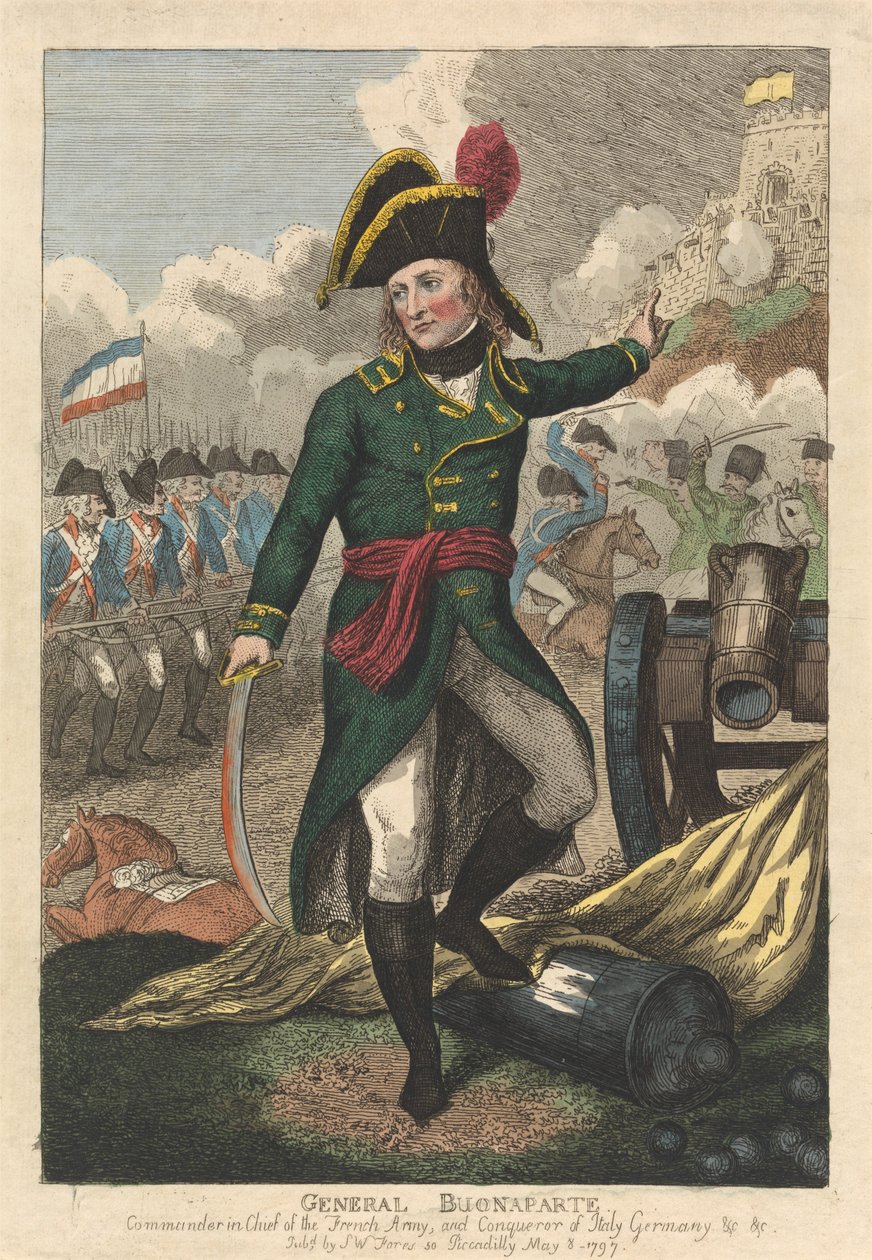 Generaal Buonaparte door Isaac Cruikshank