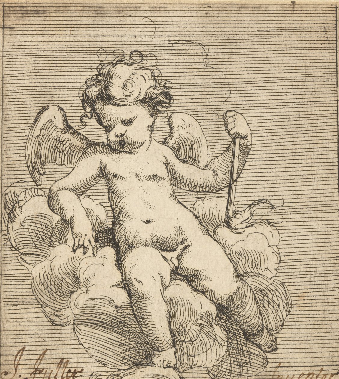 Putto met een Fakkel door Isaac Fuller