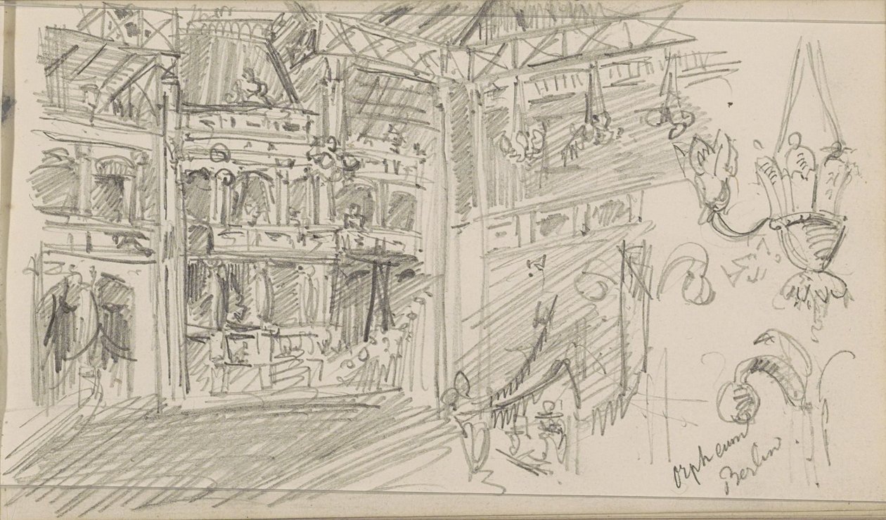Interieur van het Orpheum theater te Berlijn door Isaac Gosschalk