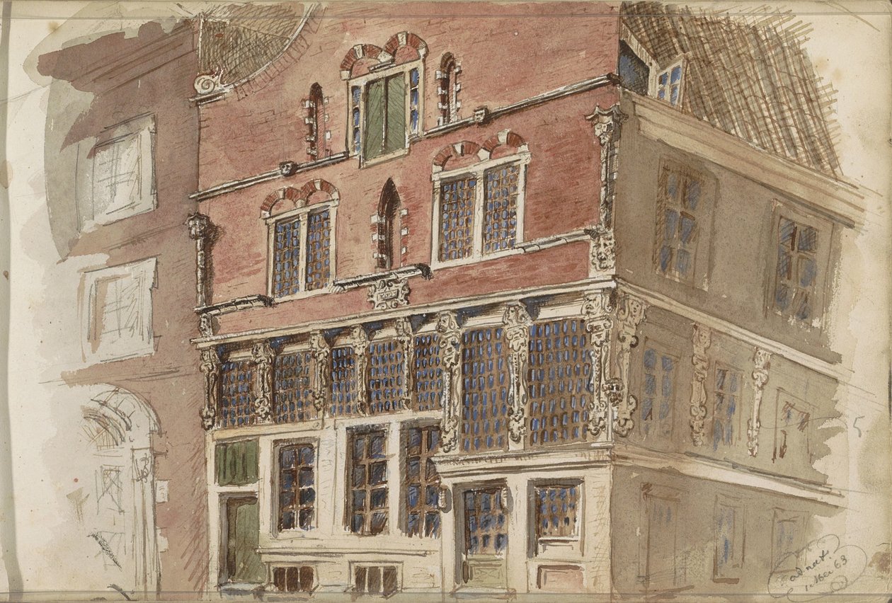 Zeventiende-eeuwse gevel door Isaac Gosschalk