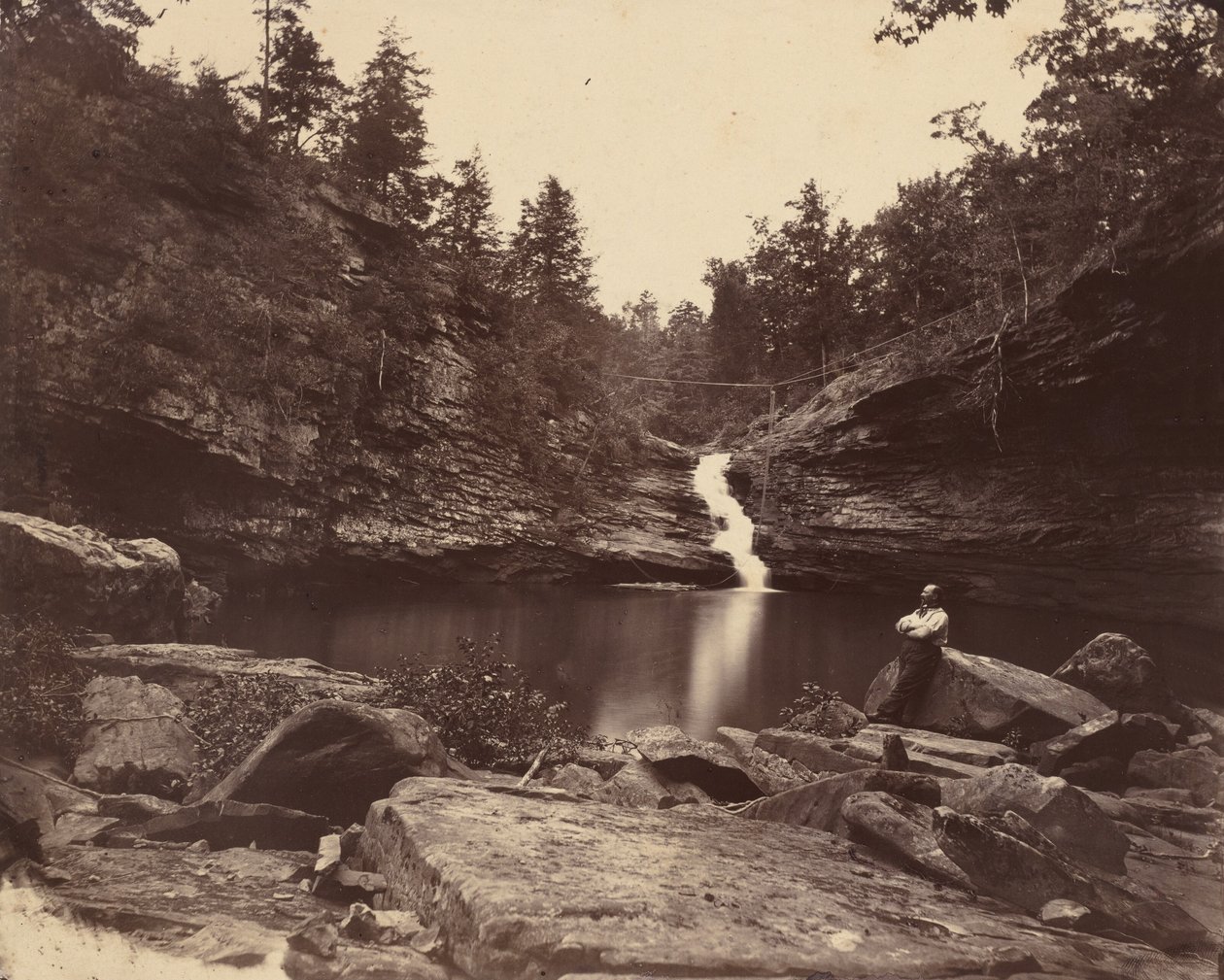 Lula Lake, Lookout Mountain, Georgia, 1864-1865 door Isaac H. Bonsall
