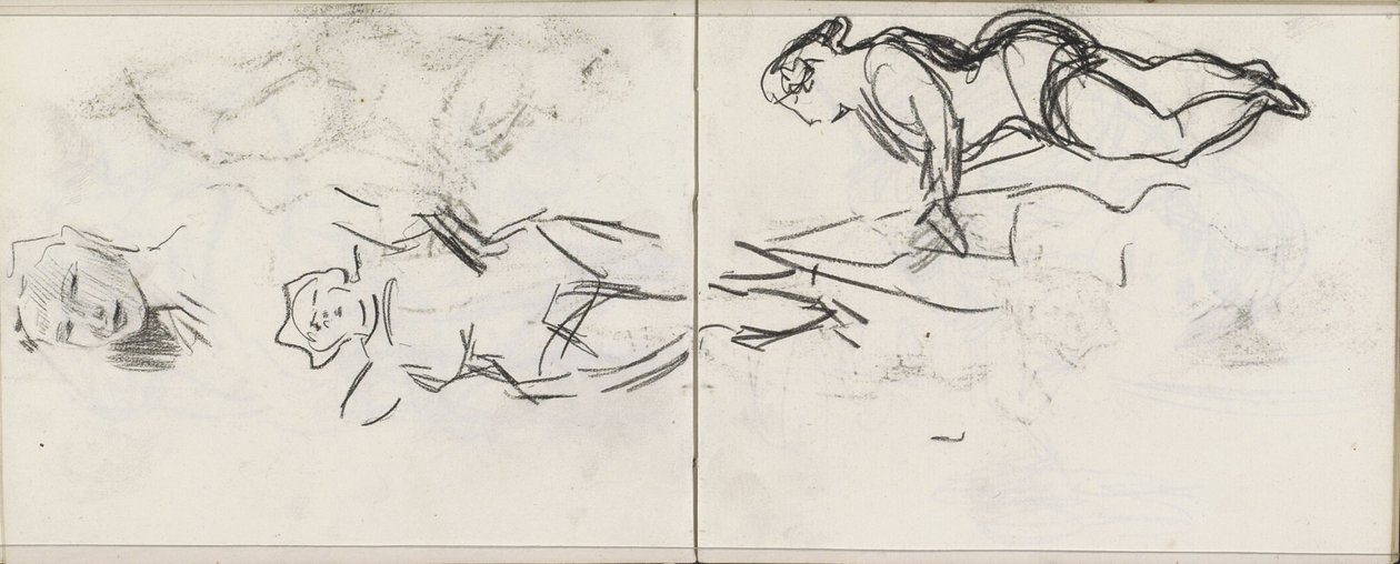 Drie studies van een vrouw door Isaac Israels