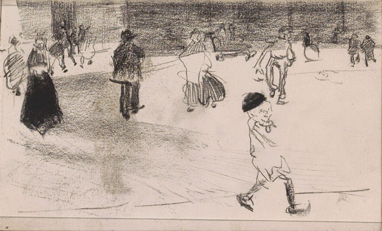 Figuren op straat door Isaac Israels