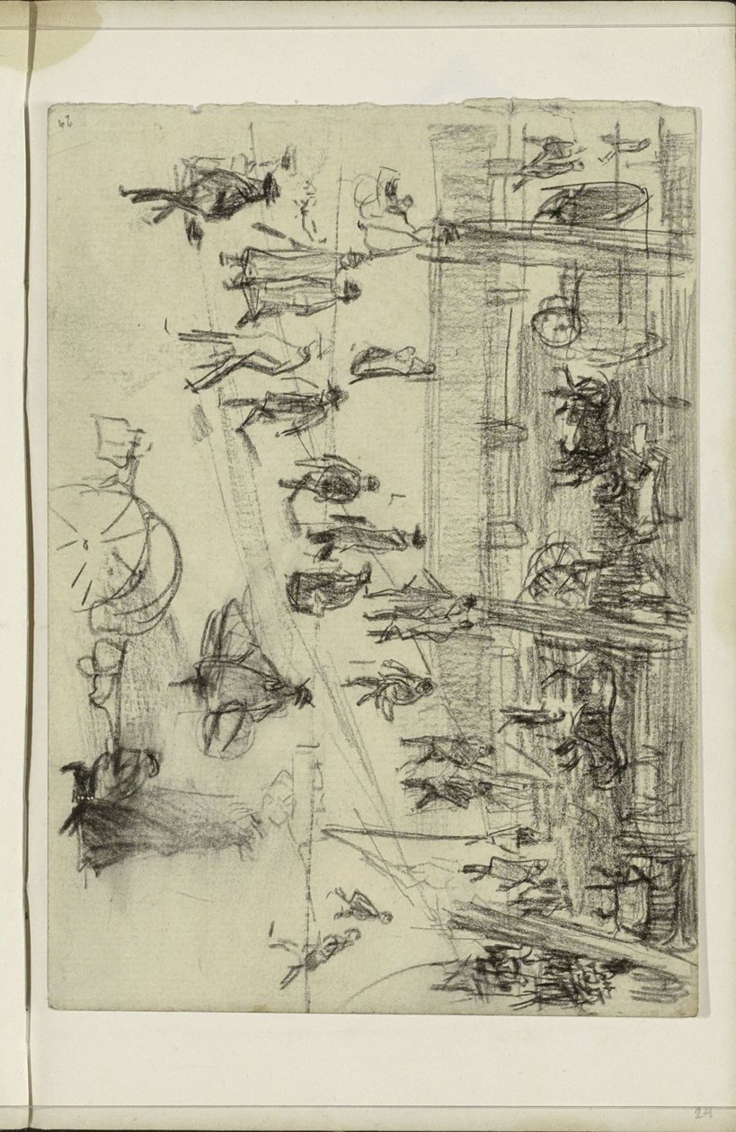 Wandelende figuren door Isaac Israels