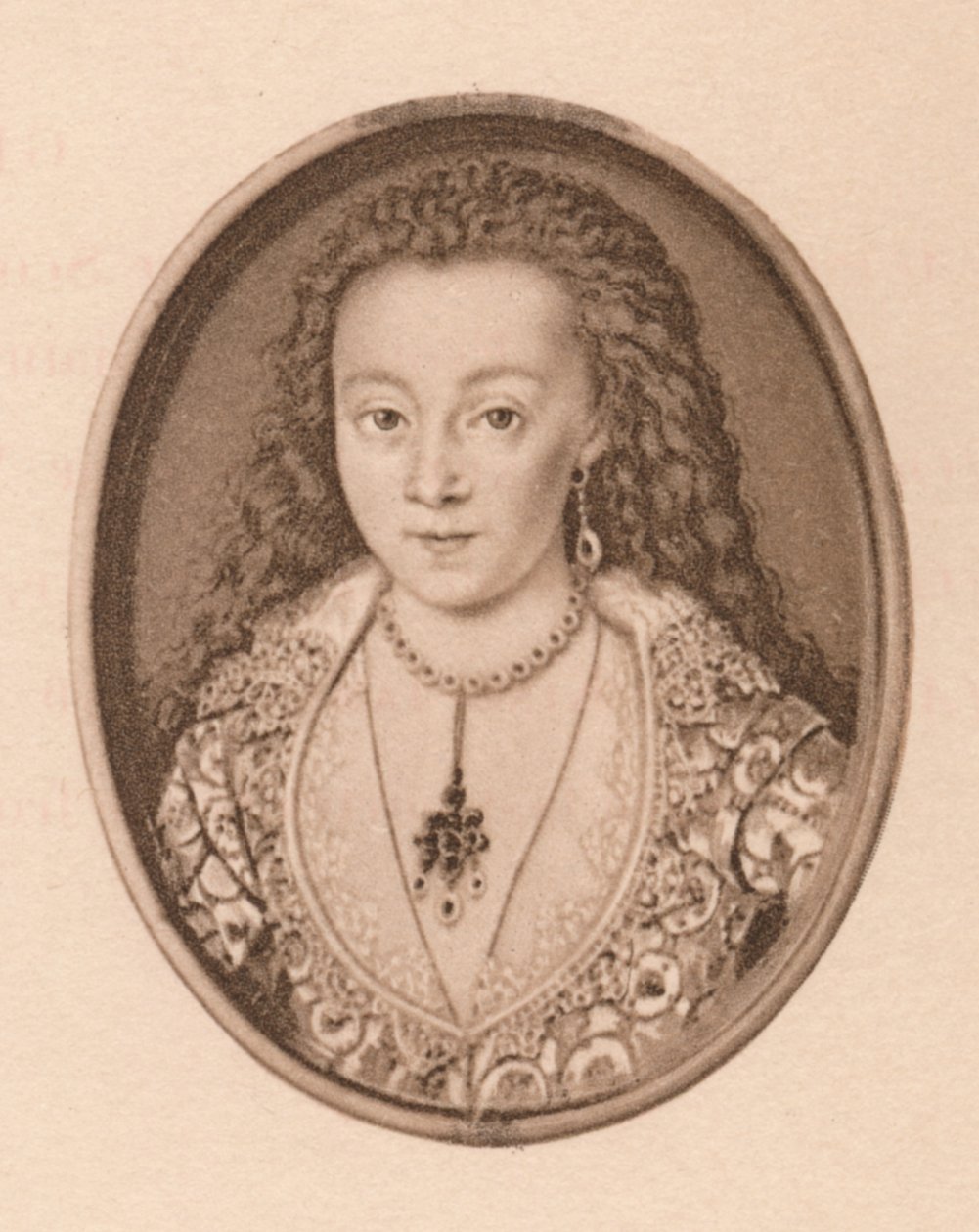 Portret - Arabella Stewart, c16e eeuw, 1904 door Isaac Oliver I