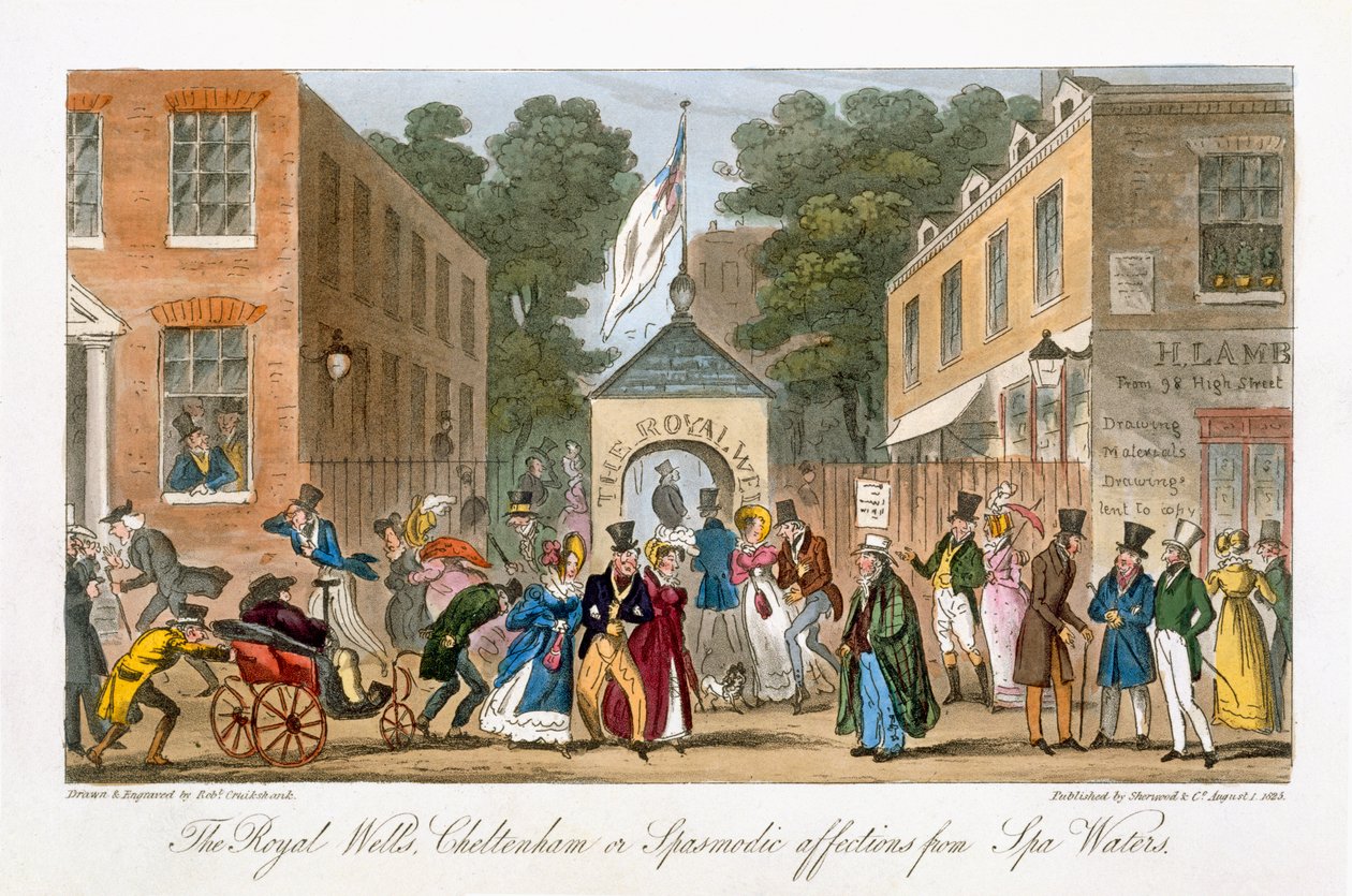 De Koninklijke Bronnen, Cheltenham of Spasmodische aandoeningen door Spa Water, uit 