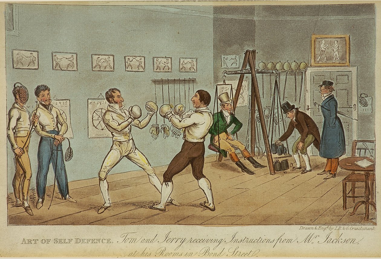 De kunst van zelfverdediging door Isaac Robert and George Cruikshank