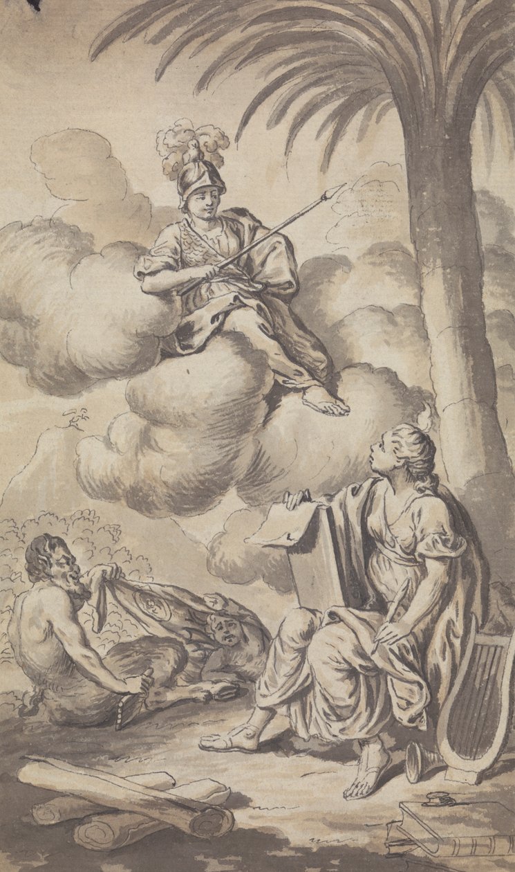 Town and Country Magazine - Frontispice voor Vol. IV, 1772 door Isaac Taylor