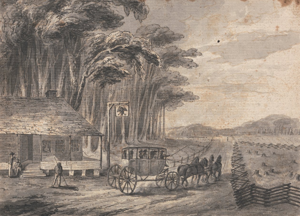Amerikaanse podiumwagen door Isaac Weld