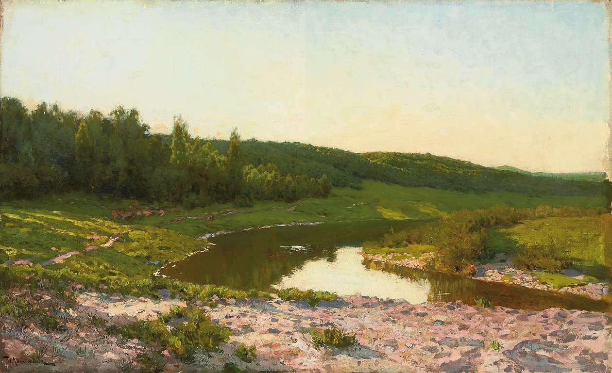 Aan de waterkant door Isaak Ilyich Levitan
