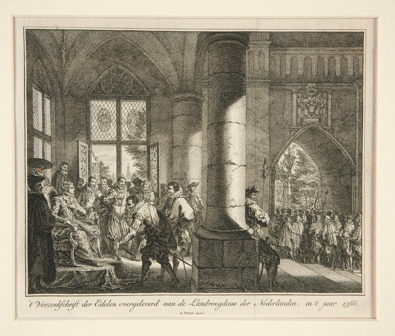 Verzoekschrift der Edelen overgeleverd aan de Landvoogdene der Nederlanden door Isaak Tirion
