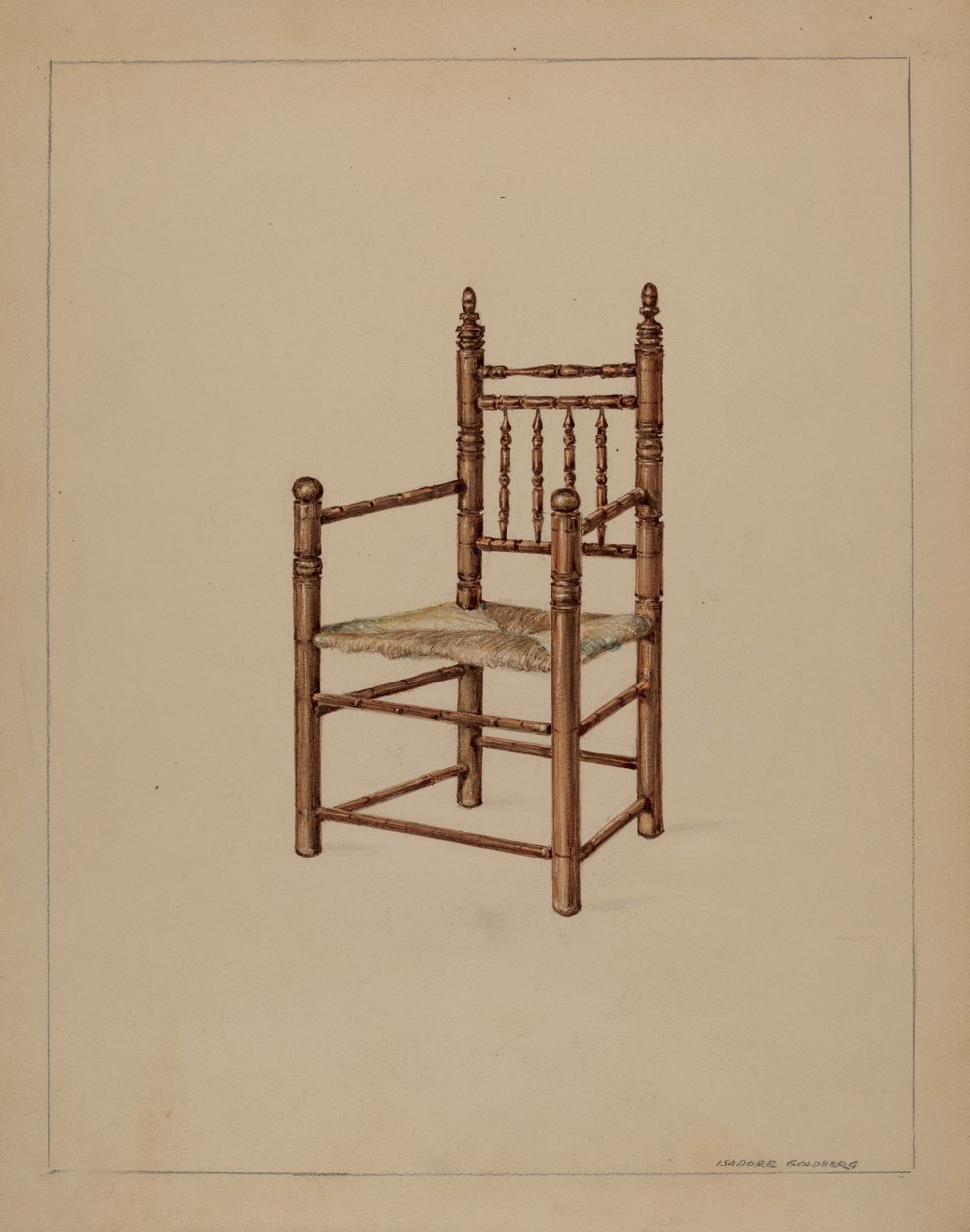 Stoel door Isadore Goldberg