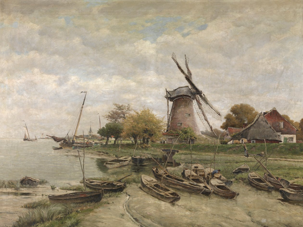 De Schelde in Mariakerke door Isidore Meyers