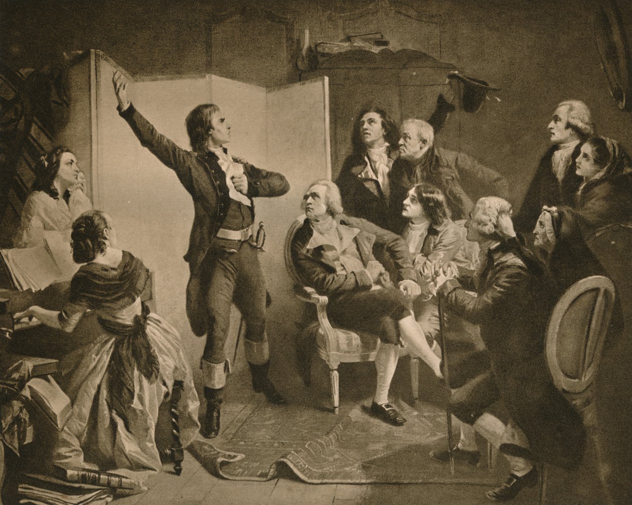 Het eerste zingen van de Marseillaise, 1895 door Isidore Pils